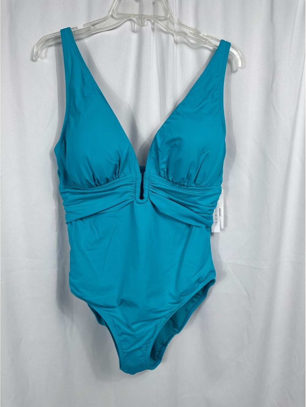 Bleu Rod Beattie Teal One Piece Swimsuit Size 14 New with Tags